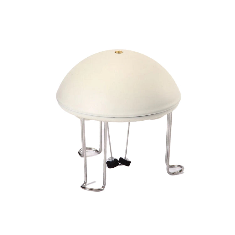 Water Wiggler shown as a semi-flush-mount fixture with a white dome, three metal arms, and black lamp-holders for creating birdbath ripples.