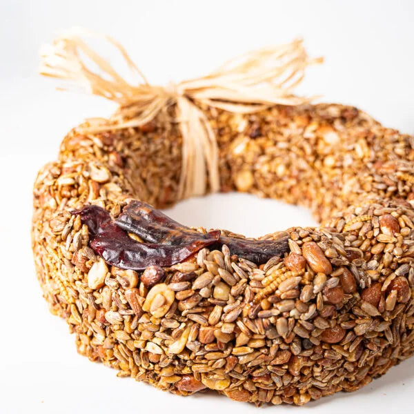 Mr. Bird All Season Flaming Hot Feast Bird Seed Wreath