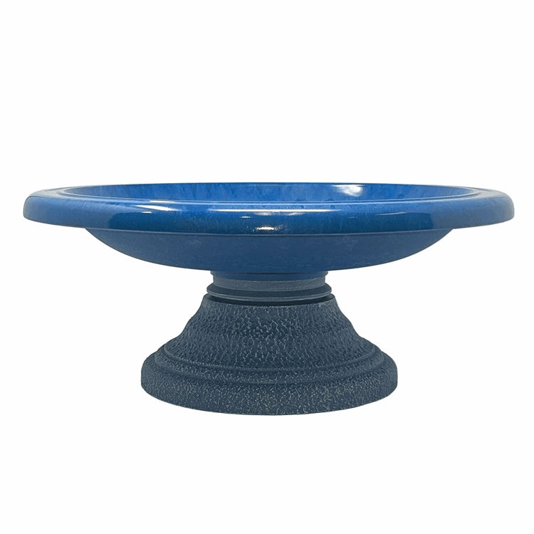 7.5″ Azure Fiber Clay Birdbath
on a white background