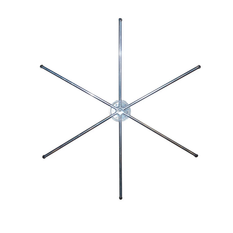 Erva Tool Barrier Guard Feeder Perch Accessory: metal object with six rods, designed to attach to bird feeders for additional perching space.