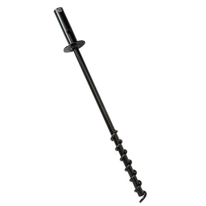 Black heavy duty twister ground socket on a white background. 