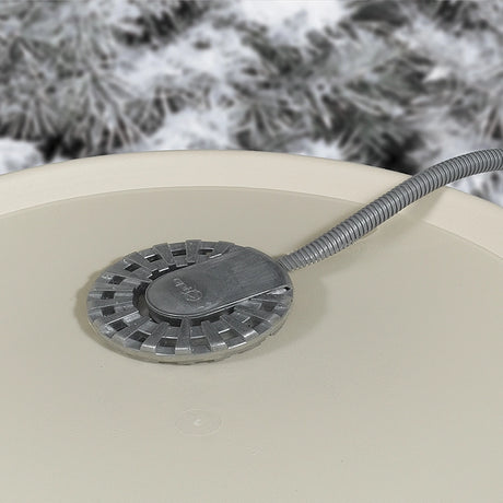 10' Cord Bird Bath Heater with flexible hose and aluminum base; ideal for keeping water warm in freezing temperatures for birdbaths.