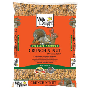 Wild Delight Crunch N’ Nut squirrel food in an 8-pound bag.