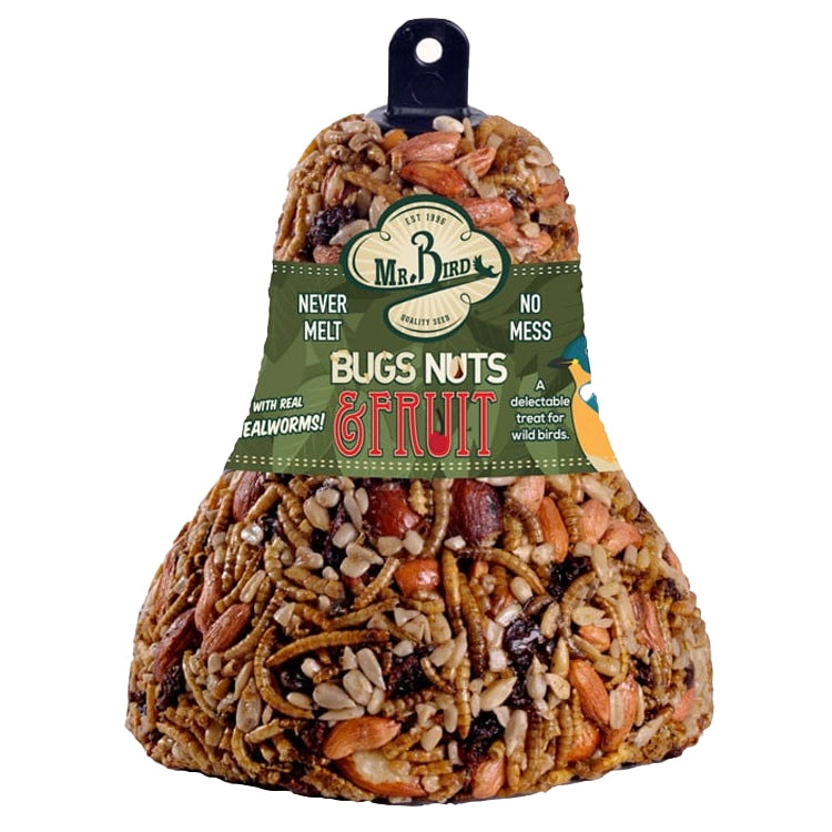 Mr. Bird Bug, Nut, Fruit Bird Seed Bell, Set of 3