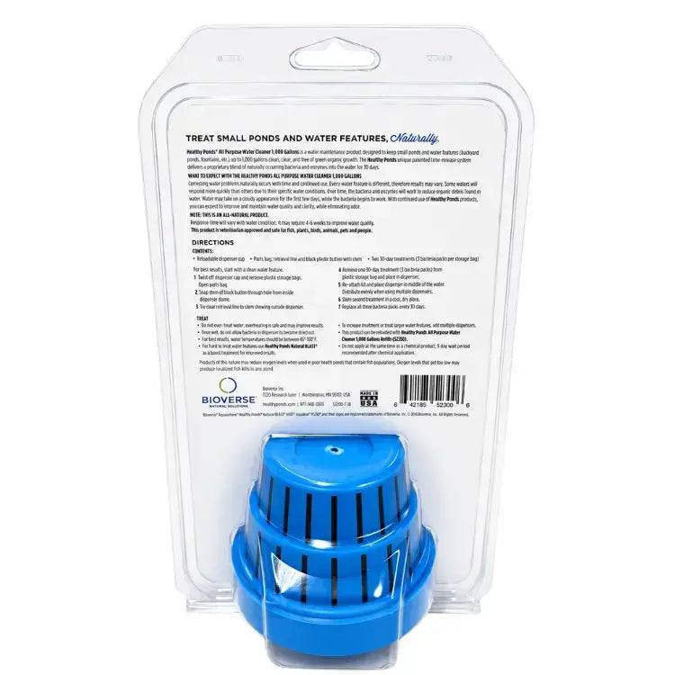 All Purpose Pond & Water Cleaner 1000 Gallon w/2 Refills