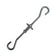 Erva Tool Replacement Hardware Assembly with spring-loaded toggle anchor and dual S-hooks, designed for hanging large Erva disk baffles securely from walls or ceilings.