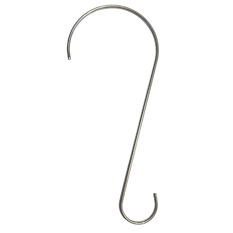 Brome Stainless Branch Hook, S-shaped metal design, ideal for hanging feeders. Available in 12 or 24-inch lengths, fits branches up to 5 inches wide.