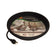 Replacement Heated Dish, a round black tray with cord, keeps bird-bath water unfrozen in cold weather. Thermostatically controlled, fits 14-inch bath rings.