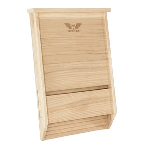 Triple Chamber Bat House on a white background. 