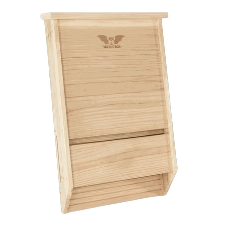Triple Chamber Bat House on a white background. 