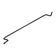 Quick Connect Straight Arm, 19: A slender metal rod with hooked ends for mounting, designed to hang feeders securely on poles, preventing squirrel access. Holds up to 10 lbs.