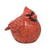 Stocky Cardinal Kritter Key Holder featuring a smiling cardinal statue with a magnetic panel at the bottom for hiding keys, crafted from outdoor-safe polyresin.