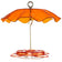 BirdsChoice Oriolefest & Swirl Weather Guard feeder with four jelly dishes, ant moat, acrylic weather guard, and brass hanging hardware for optimal oriole feeding.