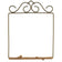 Decorative metal frame with intricate designs on a white background