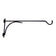 Heavy Duty Large Wall Bracket with reinforced steel bar, decorative nickel-plated brass end caps, for hanging bird feeders up to 15 lbs.