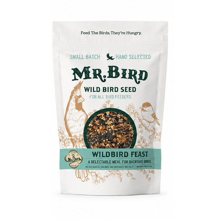 8lb: Mr. Bird Wildbird Feast wild bird seed, 8 lb resealable bag